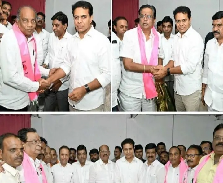 KTR సమక్షంలో కాంగ్రెస్ నుంచి BRSలోకి చేరిక