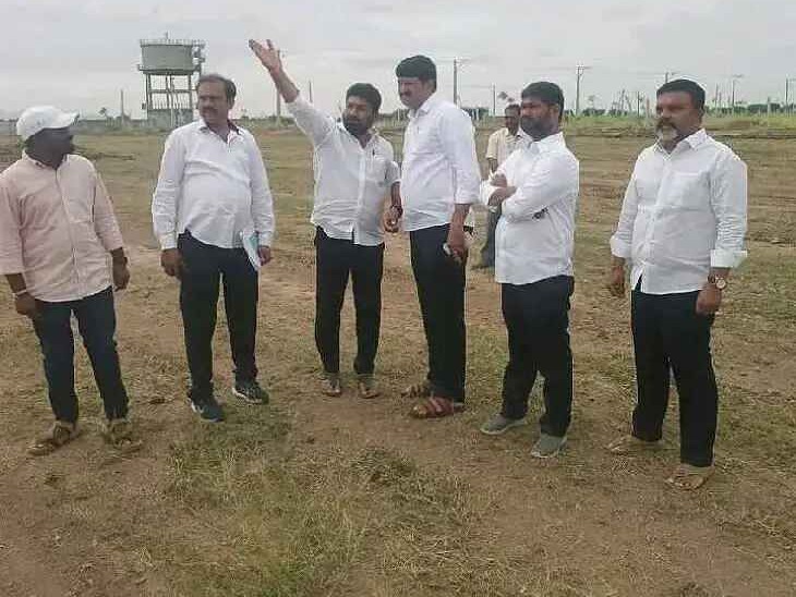 సభ ఏర్పాట్లు పరిశీలించిన భూపేశ్ రెడ్డి
