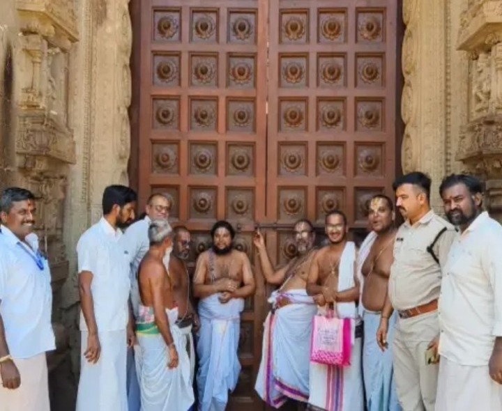 అహోబిలం ఆలయ తలుపులు మూతవేత