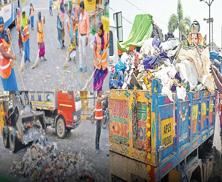 నగరంలో 32 వేల టన్నుల వ్యర్థాల తొలగింపు