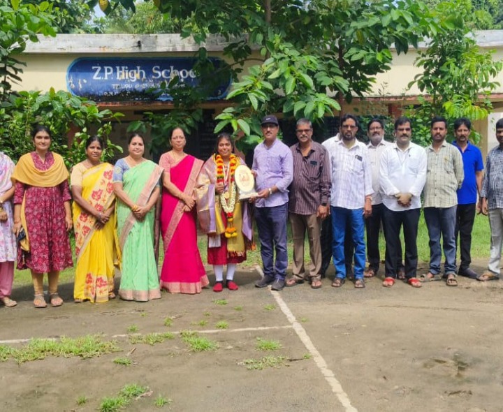 రాష్ట్ర ఉత్తమ ఉపాధ్యాయురాలు నాగజ్యోతికి ఘన స్వాగతం