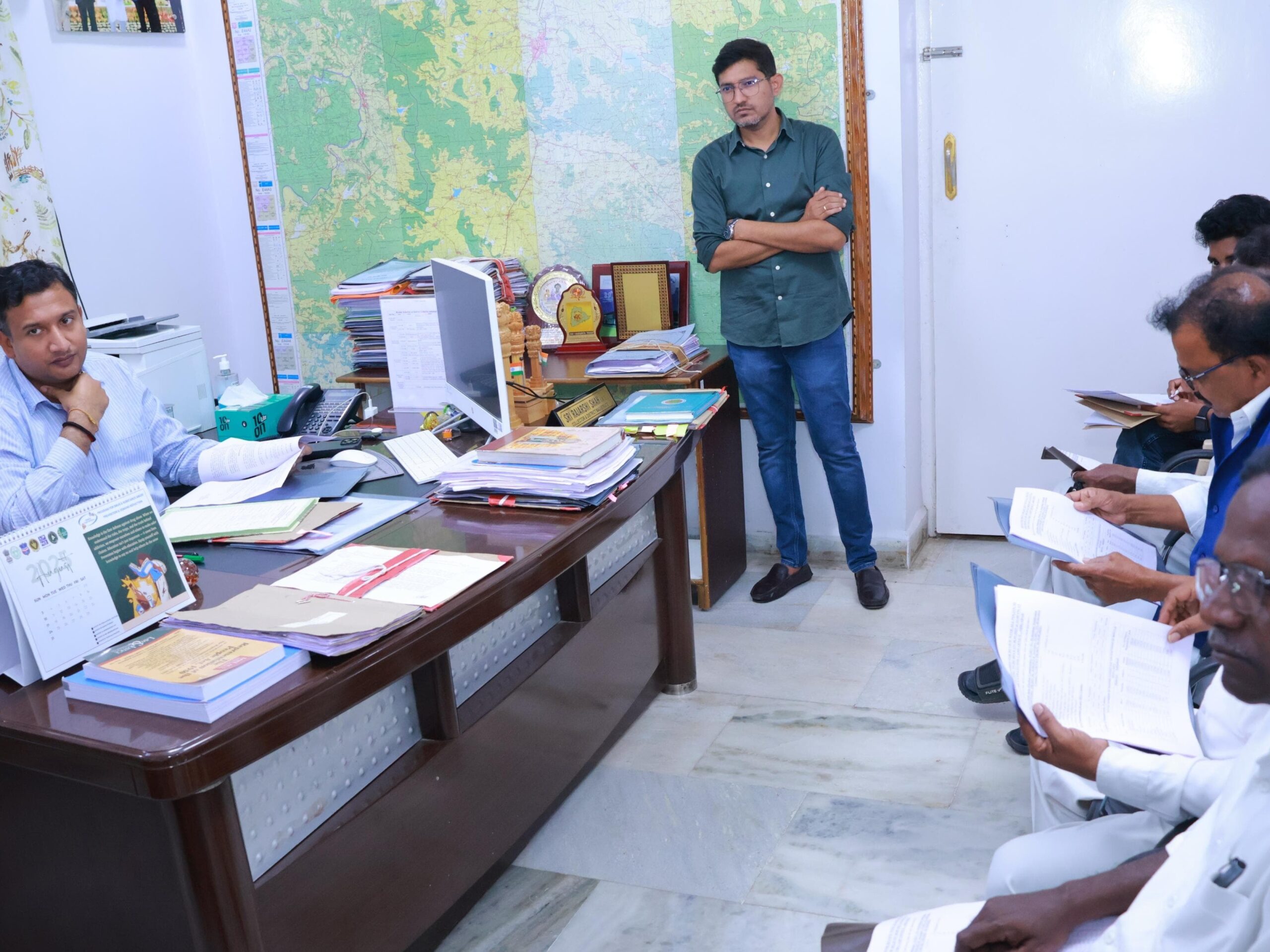 ‘ఓటర్ జాబితాపై కలెక్టర్ రాజర్షి షా సమీక్ష సమావేశం’
