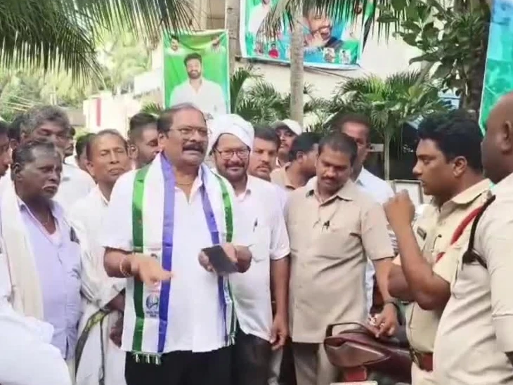 ఎమ్మెల్సీని అడ్డుకున్న పోలీసులు