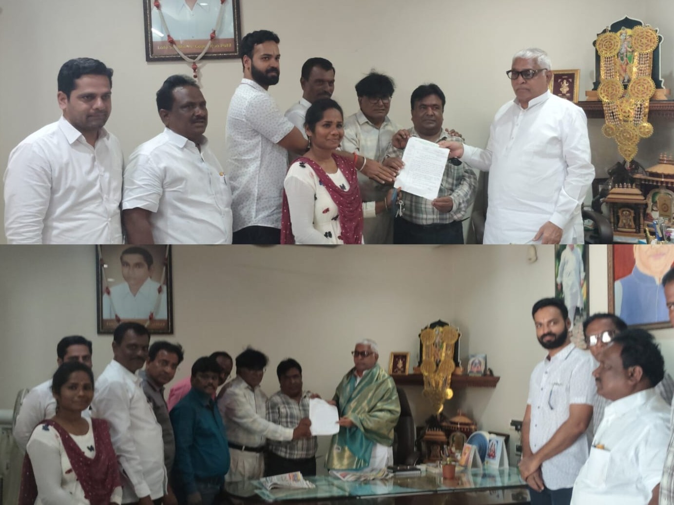 సమస్యలపై మాజీ ఎమ్మెల్యేకు వినతి