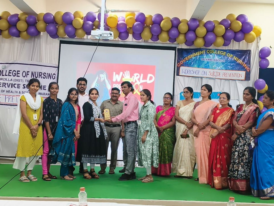 ఆత్మహత్యల నివారణ కోసం ప్రతి ఒక్కరు బాధ్యత వహించాలి