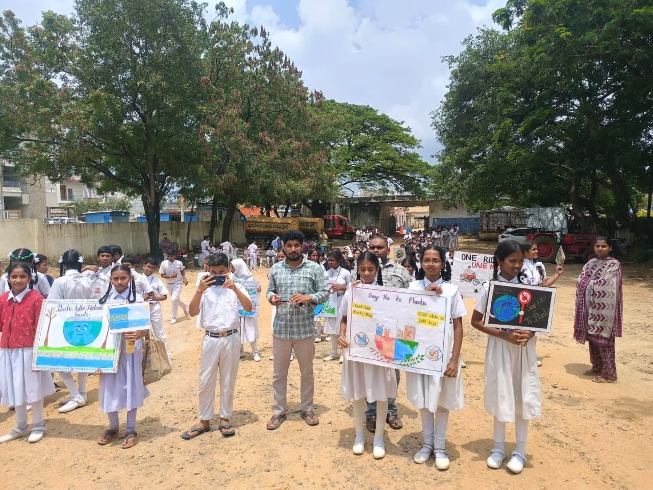 ప్లాస్టిక్ నిర్మూలనపై ర్యాలీ