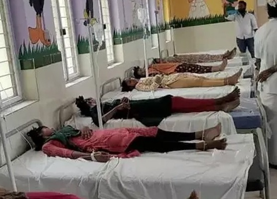 పాఠశాలలో 40 మందికి విష జ్వరాలు
