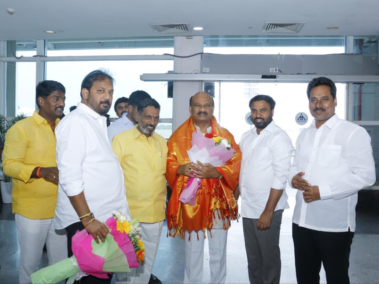స్పీకర్ అయ్యన్నకు ఘన స్వాగతం