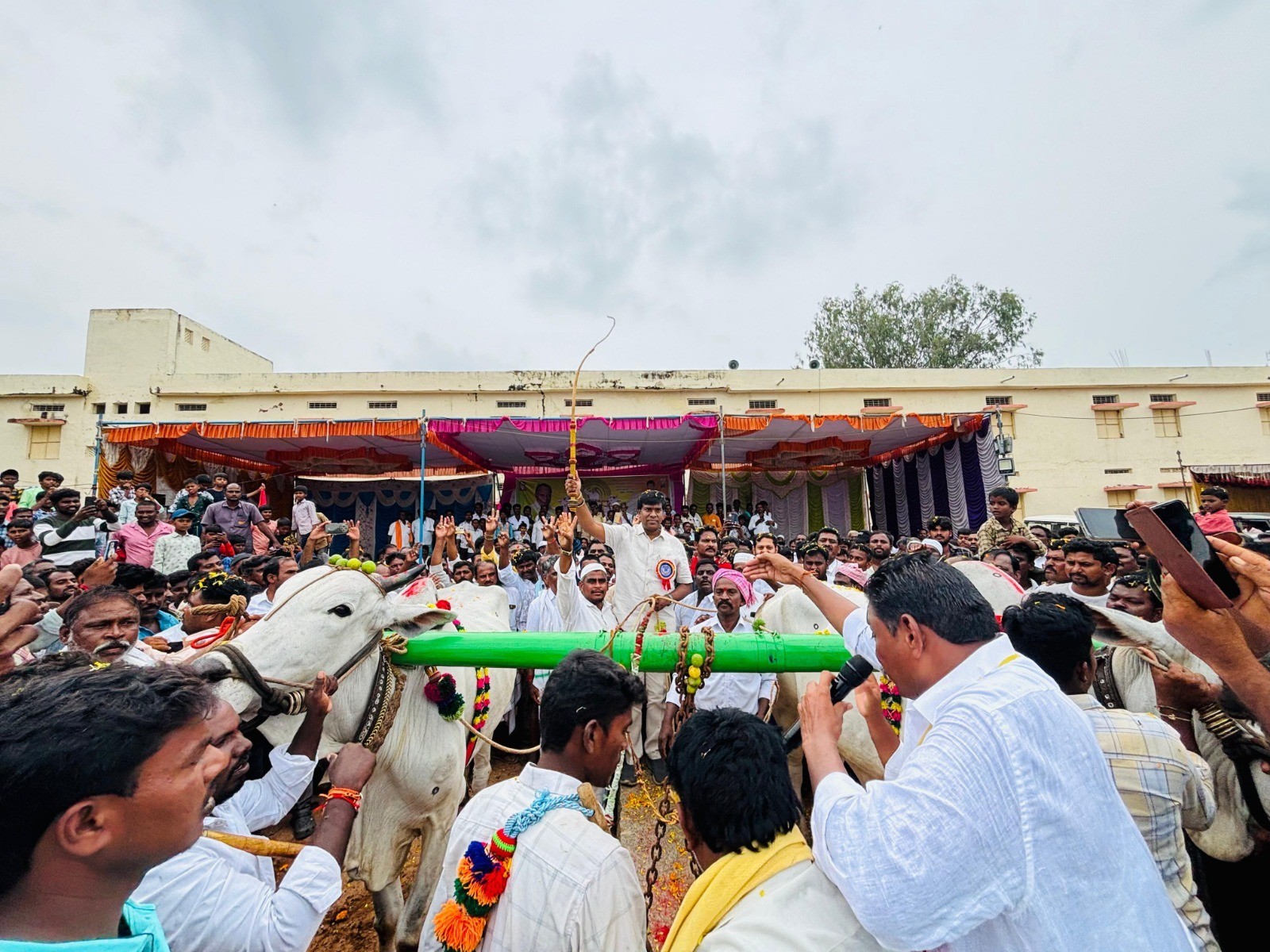 బండలాగుడు పోటీలు ప్రారంభించిన ఎమ్మెల్యే