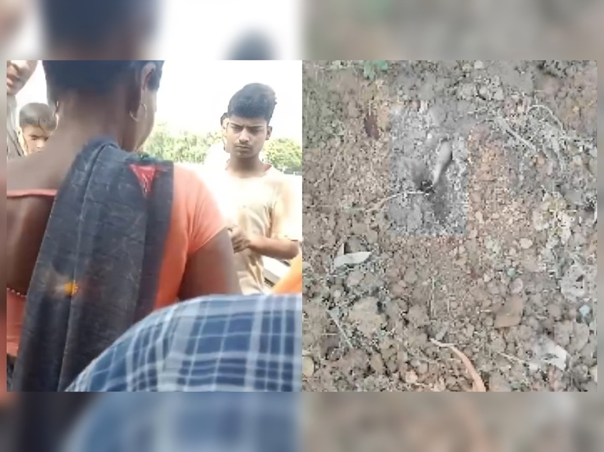 అమానుషం.. కన్నబిడ్డను సజీవంగా పాతిపెట్టిన వైనం