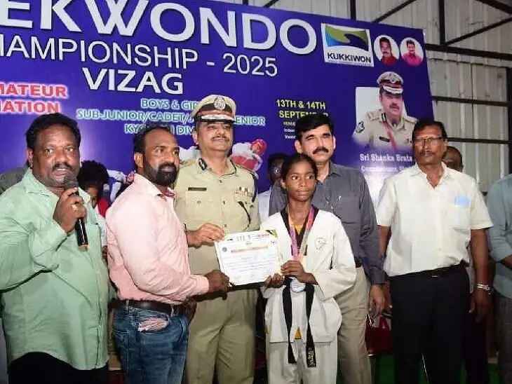 మధురవాడలో ముగిసిన రాష్ట్రస్థాయి తైక్వాండోపోటీలు