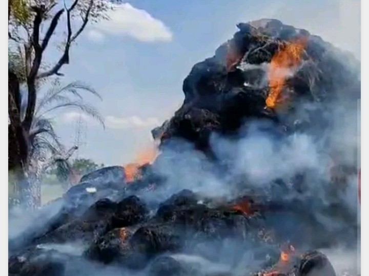 వల్లూరులో అగ్ని ప్రమాదం