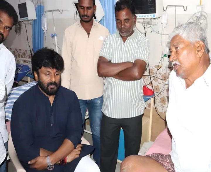 పెండ్రు హనుమాన్ రెడ్డిని పరామర్శించిన ఎమ్మెల్యే