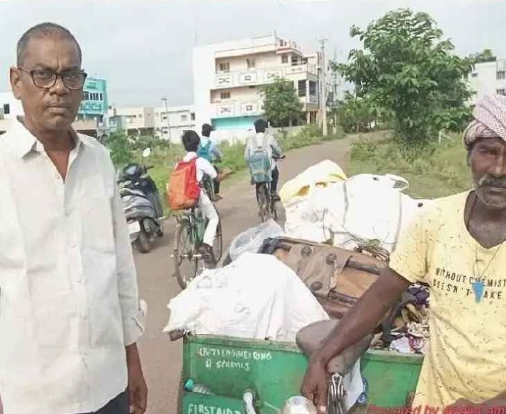 చెత్త సేకరణను పరిశీలించిన ఇంఛార్జ్ MPDO