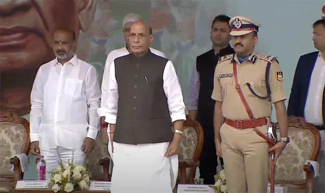 విమోచన దినోత్సవానికి రాజ్‌నాథ్ సింగ్ హాజరు
