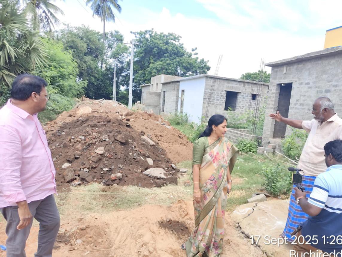 లోతట్టు మునక సమస్యలపై చైర్‌పర్సన్ పరిశీలన