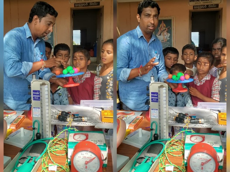 పాఠశాలలో వైజ్ఞానిక సంచార ప్రయోగశాల