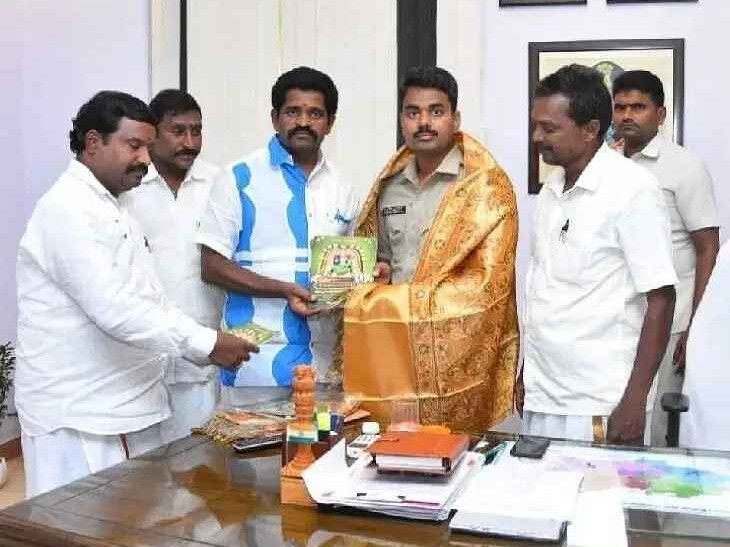 దసరా ఉత్సవాలకు రావాలని కడప ఎస్పీకి ఆహ్వానం