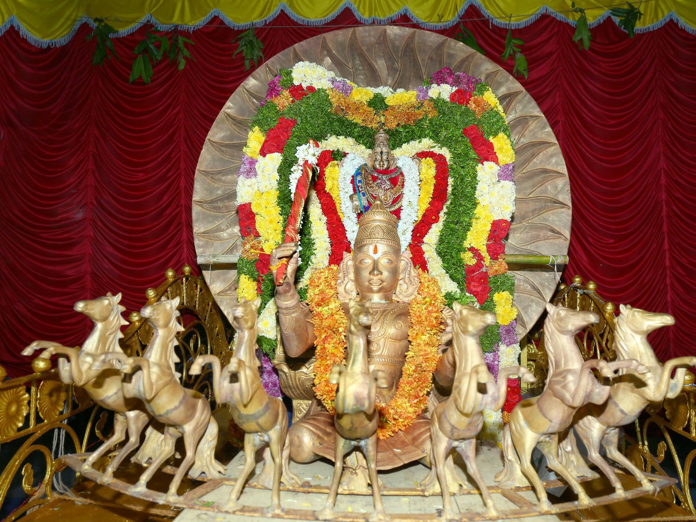 సూర్యప్రభ వాహనంపై స్వామివారు