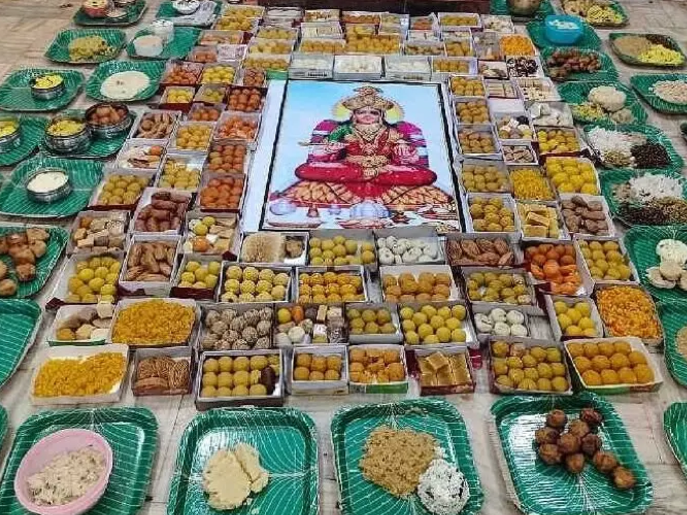 108 రకాల ప్రసాదాలతో దాడితల్లికి పూజలు