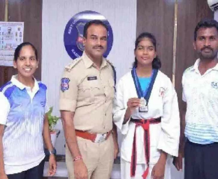 రాష్ట్రస్థాయి థైక్వాండో పోటీలకు ఎంపికైన  విద్యార్థిని