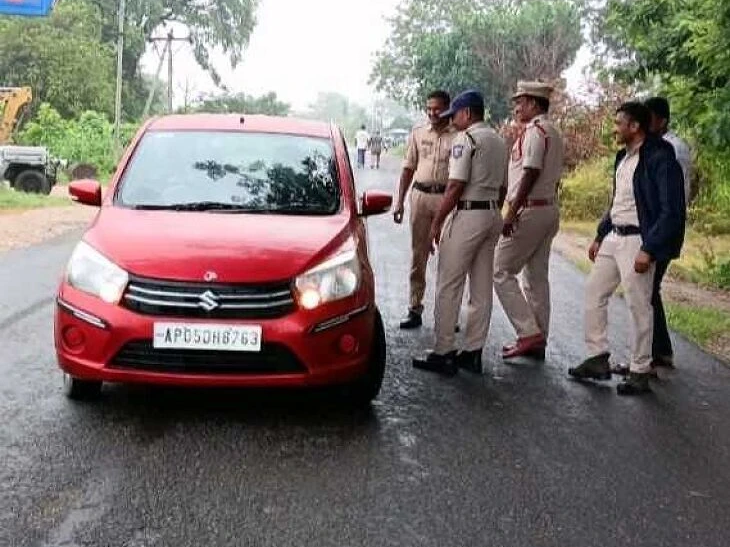 గంపలగూడెంలో వాహనాల తనిఖీ