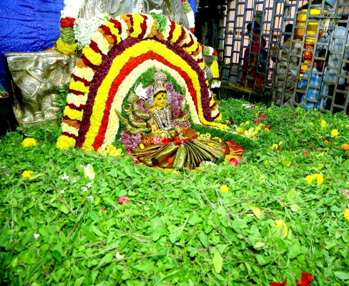 ధైర్యలక్ష్మి అవతారంలో దర్శనమిచ్చిన కనకమహాలక్ష్మి