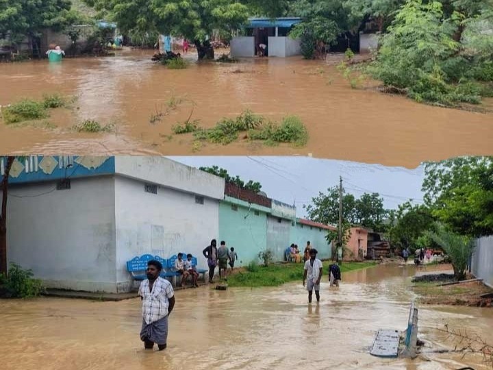 పుచ్చకాయలపల్లిలో భారీ వర్షం