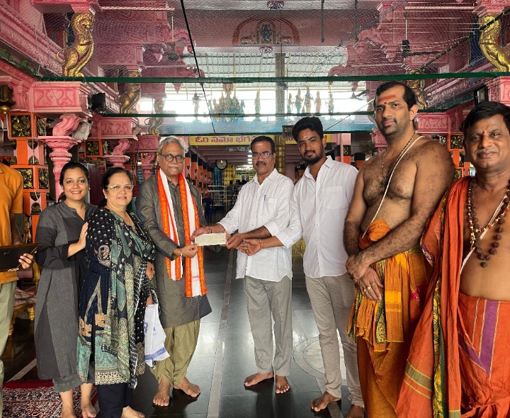 ఆదిత్యుని అన్నదానానికి రూ.లక్ష విరాళం