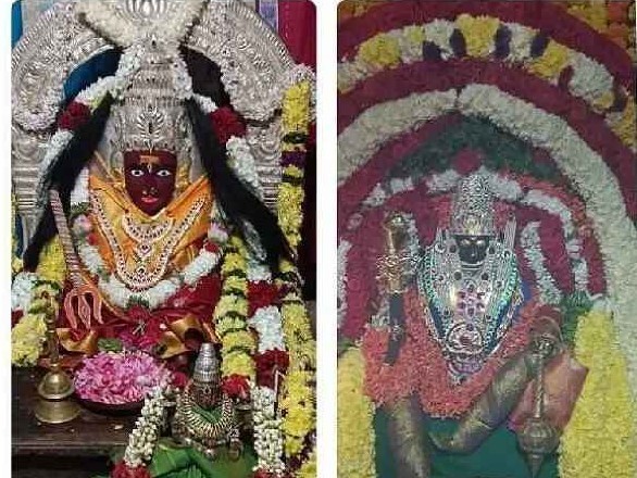 మహాచండీ అలంకరణలో అమ్మవారు