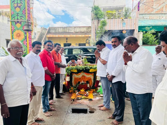 గంగమ్మ తల్లిని దర్శించుకున్న మాజీ ఎమ్మెల్యే