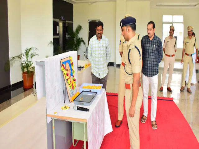 పోలీస్ కార్యాలయంలో గాంధీ జయంతి వేడుకలు