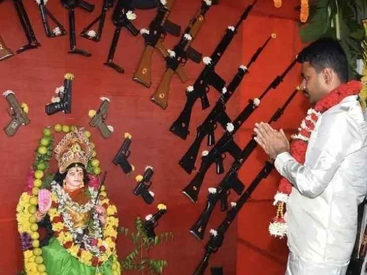 కడప జిల్లా పోలీస్ కార్యాలయంలో ఆయుధ పూజ