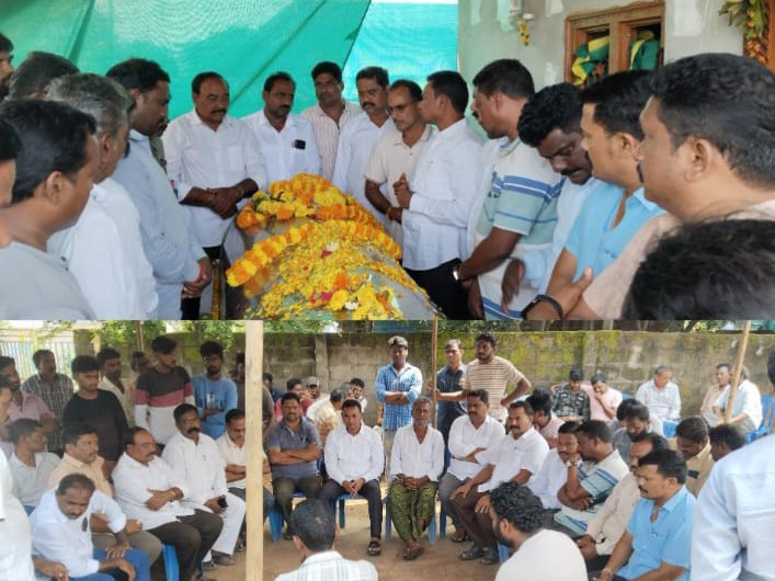 నారాయణ మృతికి మాజీ ఎమ్మెల్యే నివాళి