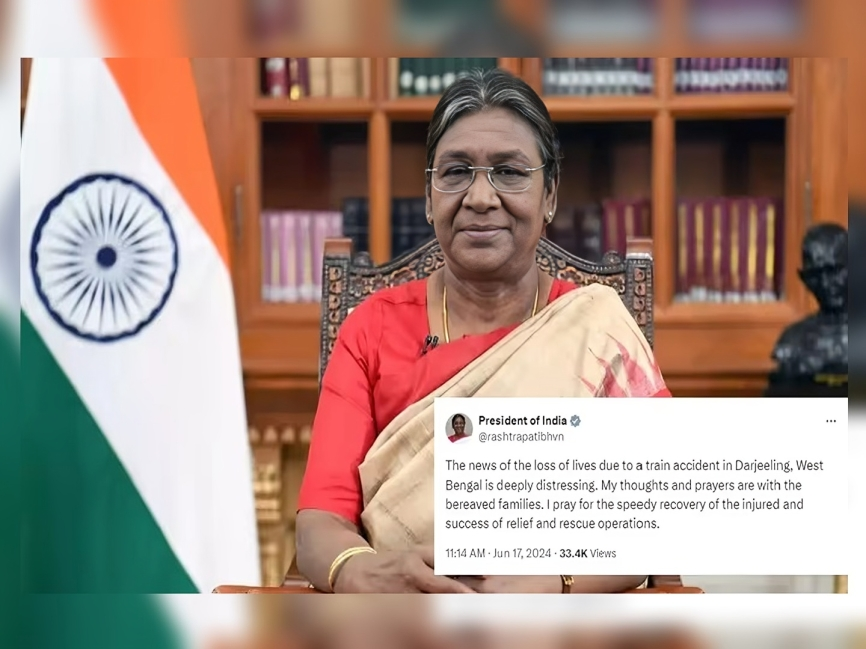 డార్జిలింగ్ దుర్ఘటనపై రాష్ట్రపతి దిగ్భ్రాంతి