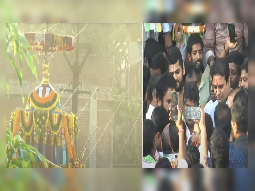 సిరిసిల్లలో అంబరాన్నంటిన రథోత్సవ కోలాహలం