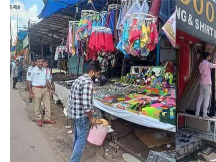 రోడ్డుపై వ్యాపారం చేస్తే కఠిన చర్యలు: ట్రాఫిక్ సీఐ