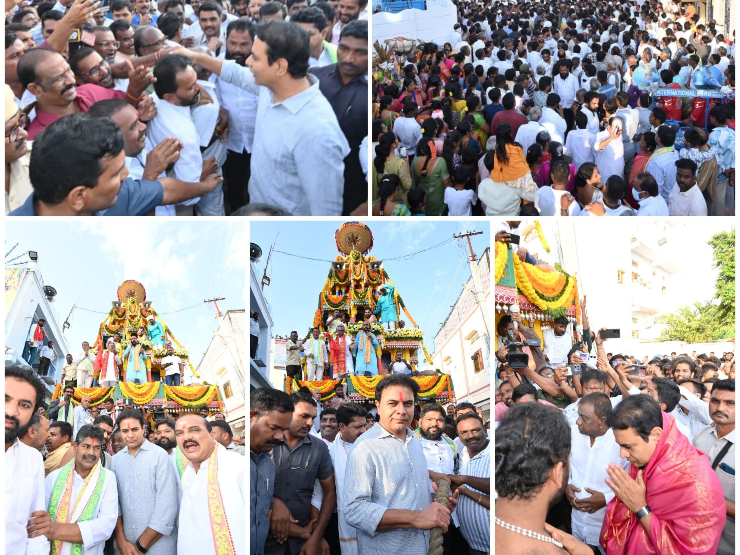 వెంకటేశ్వర స్వామి కళ్యాణ మహోత్సవంలో పాల్గొన్న కేటీఆర్