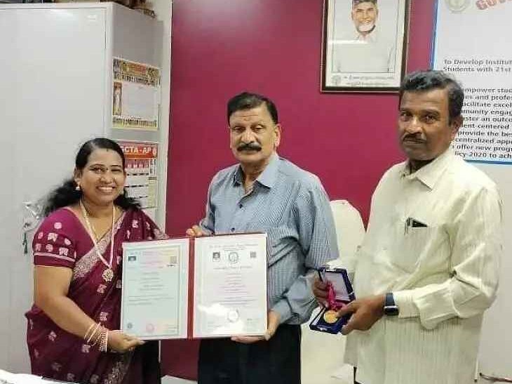 గోల్డ్ మెడల్ సాధించిన అంకాల శైలజ
