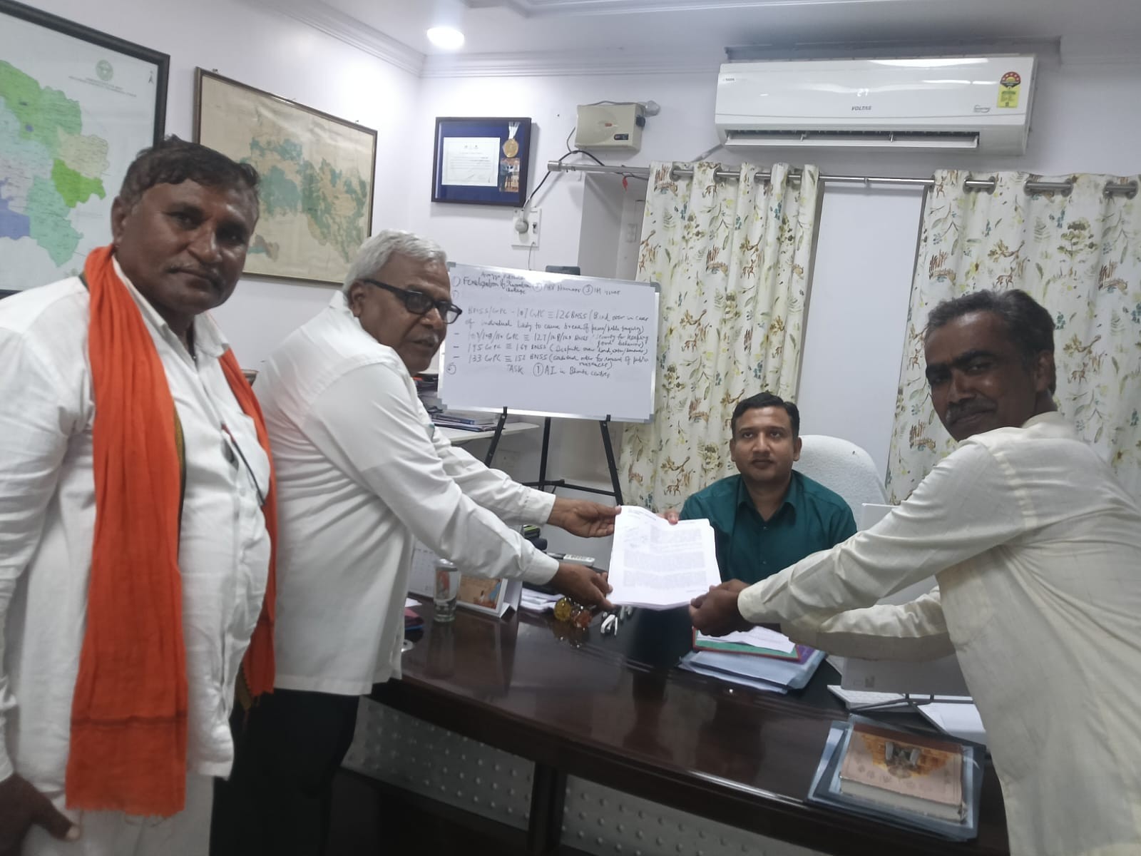 ‘ఆలయ పూజారిపై చర్యలు తీసుకోవాలని కలెక్టర్ కు వినతి’