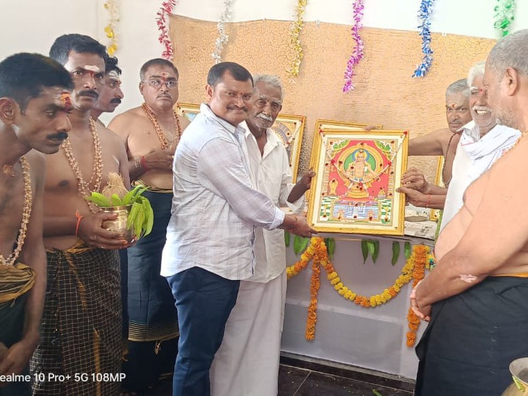 అయ్యప్ప స్వామి పీఠం ప్రారంభంలో పాల్గొన్న ఎమ్మెల్యే
