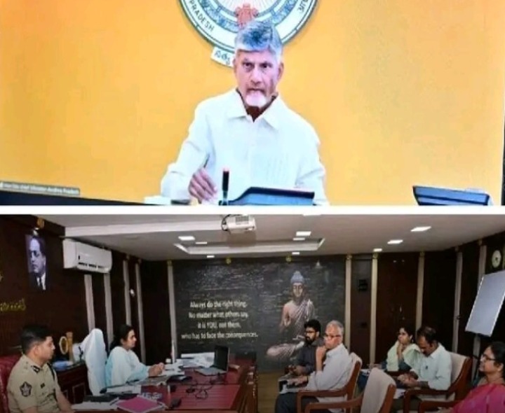 మోదీ పర్యటన కలెక్టర్లు, ఎస్పీలతో సీఎం వీడియో కాన్ఫరెన్స్