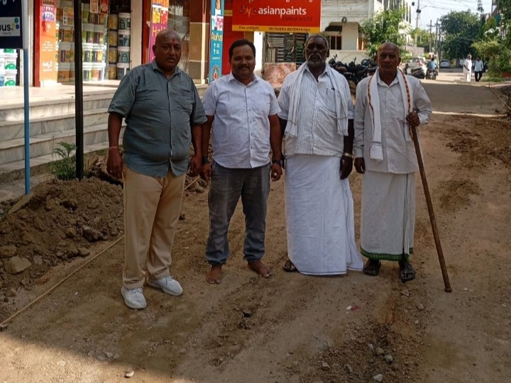 ఎమ్మెల్యే చొరవతో రోడ్డు పనులు ప్రారభం
