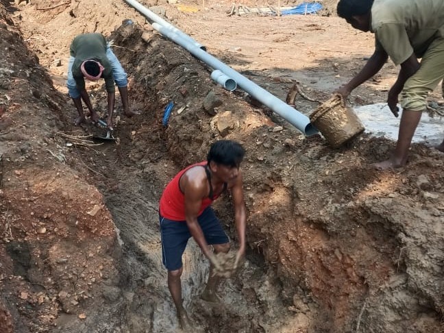 సాగర్ వాటర్ పైప్ లైన్‌కు మరమ్మతులు