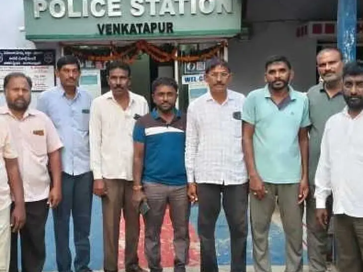 వెంకటాపూర్‌లో BRS నాయకులు అరెస్టు