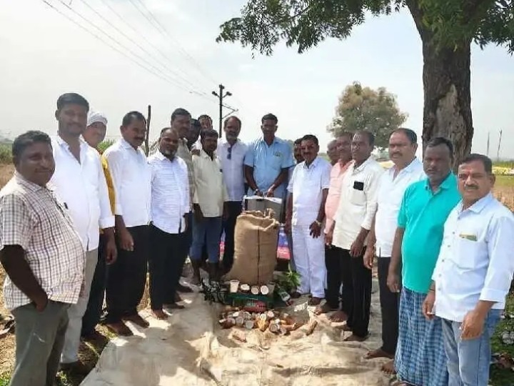 ధాన్యం కొనుగోలు కేంద్రం ఏర్పాటు
