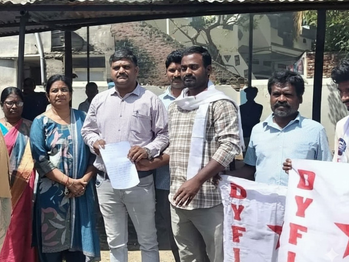 అక్షయపాత్ర భోజనం రద్దు చేయాలి: DYFI