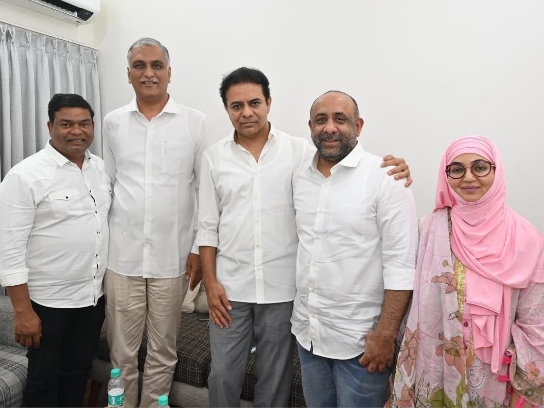 KTR, హరీష్ రావుని కలిసిన మాజీ ఎమ్మెల్యే