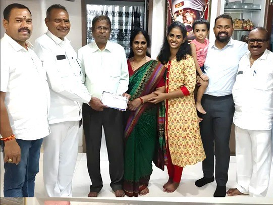 శివభక్త మార్కండేయ మందిర పునర్నిర్మాణానికి విరాళం