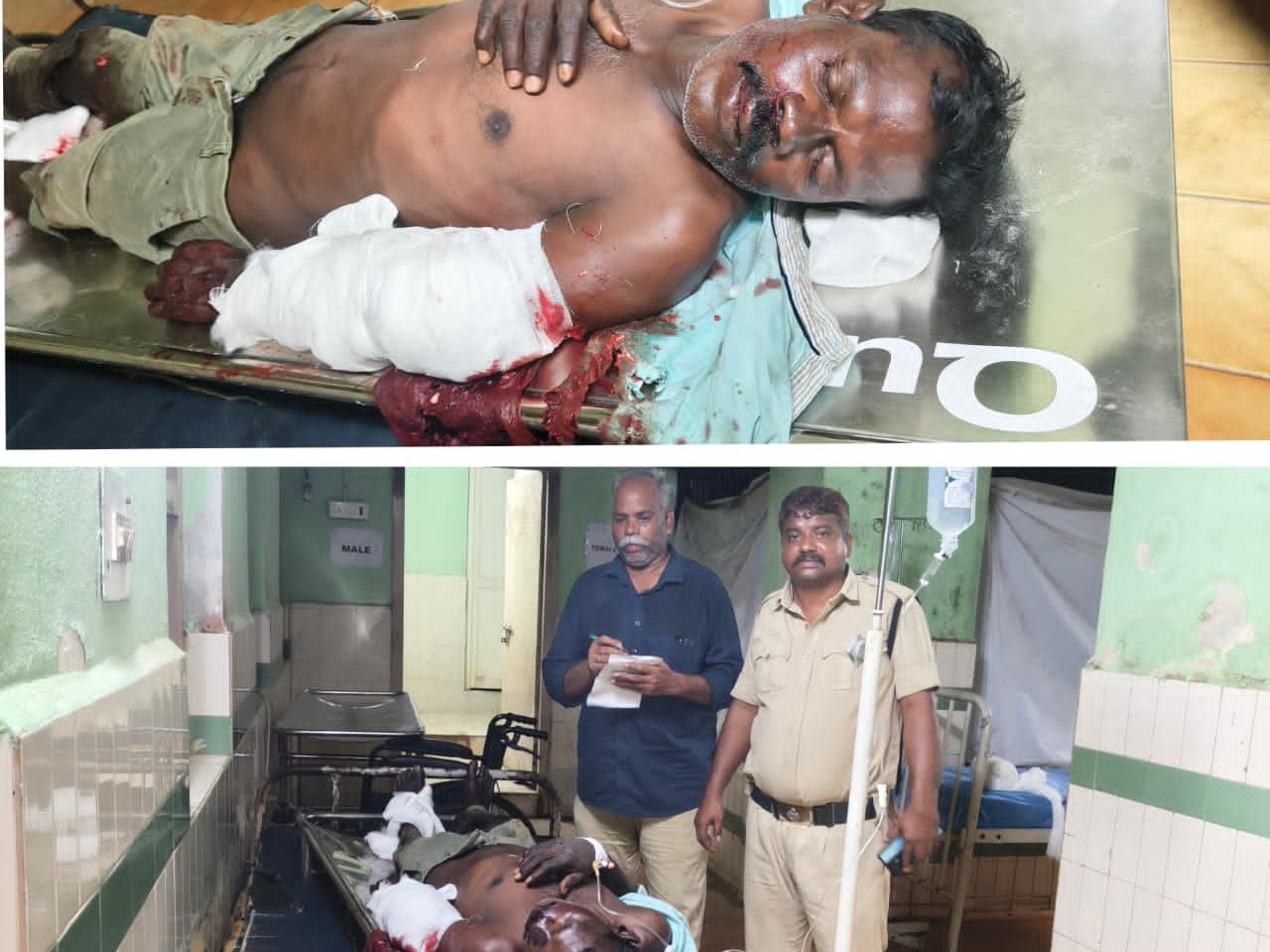 రైలు నుంచి జారిపడి వ్యక్తికి గాయాలు